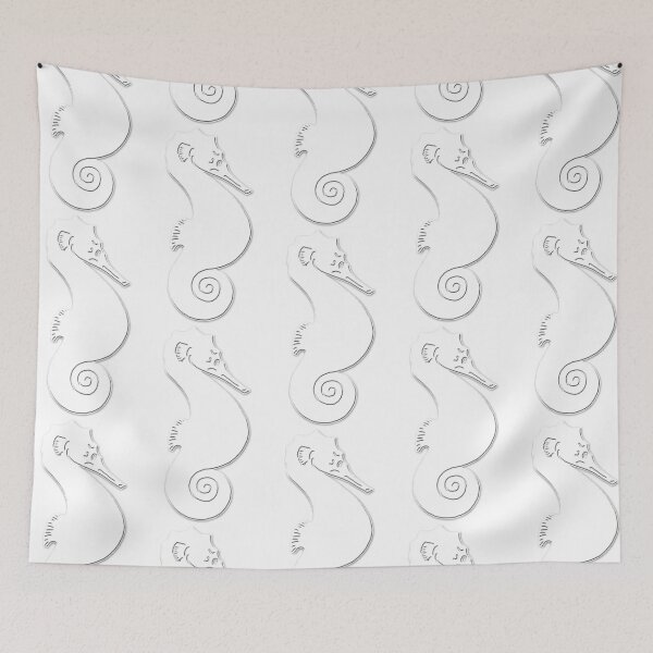 Item preview, White Seahorse designed and sold by Portraits, Figures & Wildlife.
