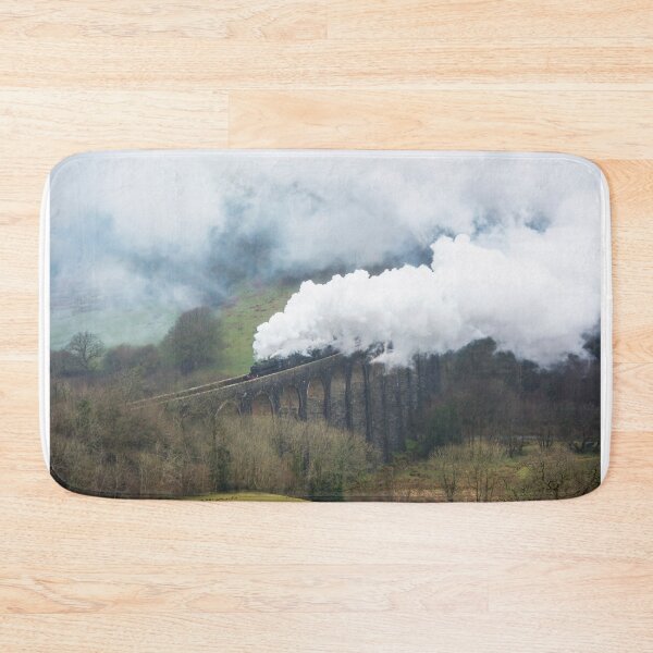 Item preview, Two Steam Trains crossing the Cynghordy Viaduct in Carmarthenshire Mid Wales designed and sold by Cameranick.