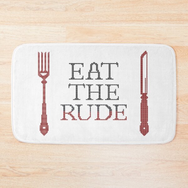 Item preview, Eat the Rude Needlepoint designed and sold by wordyghost.
