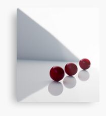 Geometrisch Rot Metal Print