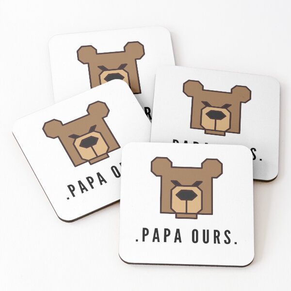 Aperçu de l'œuvre Papa Ours French Dad Français Daddy Bear Baby Funny créée et vendue par Mars Babe.
