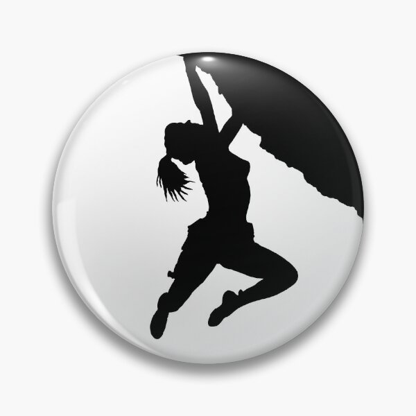Item preview, girl bouldering silhouette designed and sold by mindgoop.