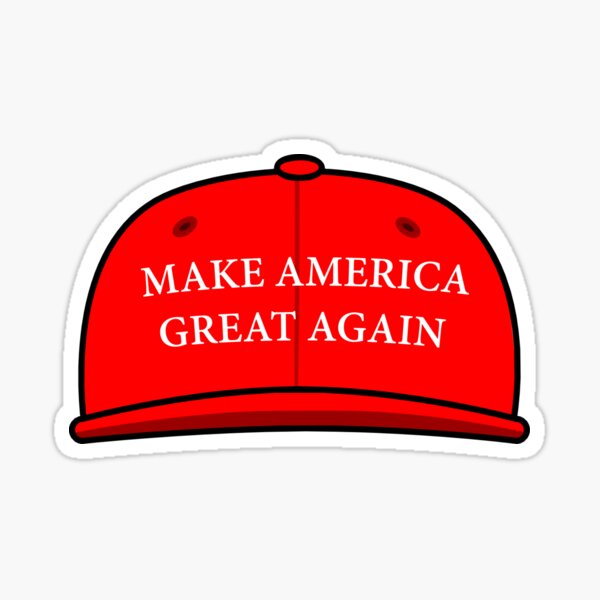 Maga Hat Stickers | Redbubble