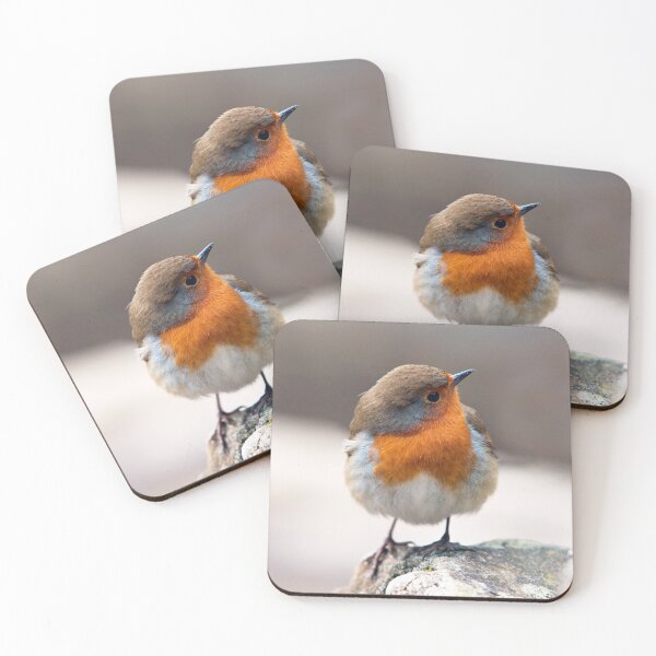 Item preview, Robin on a cold winter day balanced on a rock and looking sideways designed and sold by Cameranick.