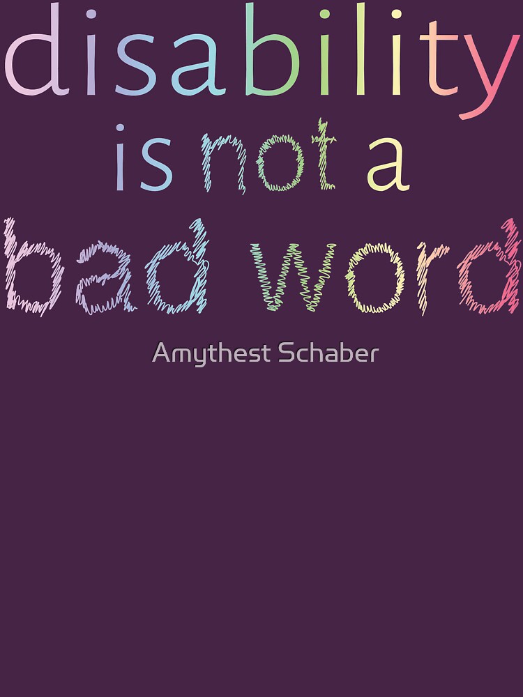 disability-is-not-a-bad-word-pastel-rainbow-t-shirt-for-sale-by