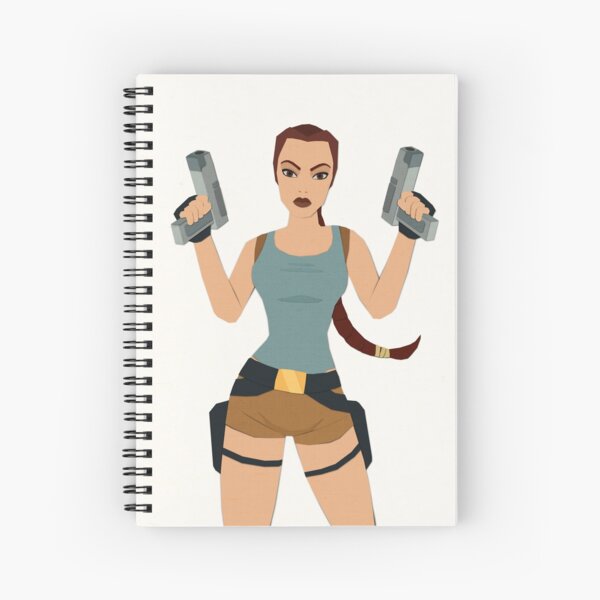 Vista previa del artículo con la obra «Lara Croft de papel», diseñado y vendido por RikDrawsThings.