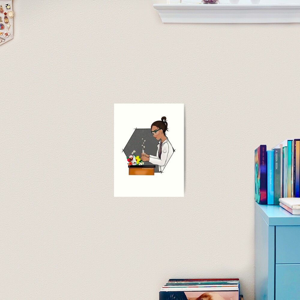 Science Blooms Art Print