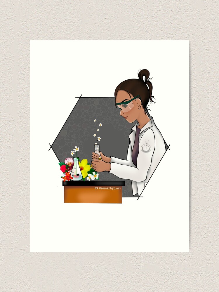 Alternate view of Science Blooms Art Print