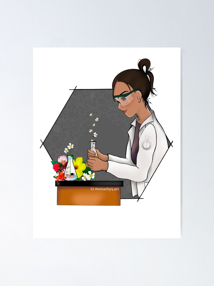 Alternate view of Science Blooms Poster