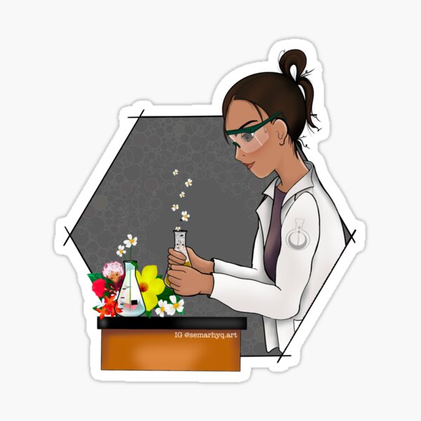Science Blooms Sticker