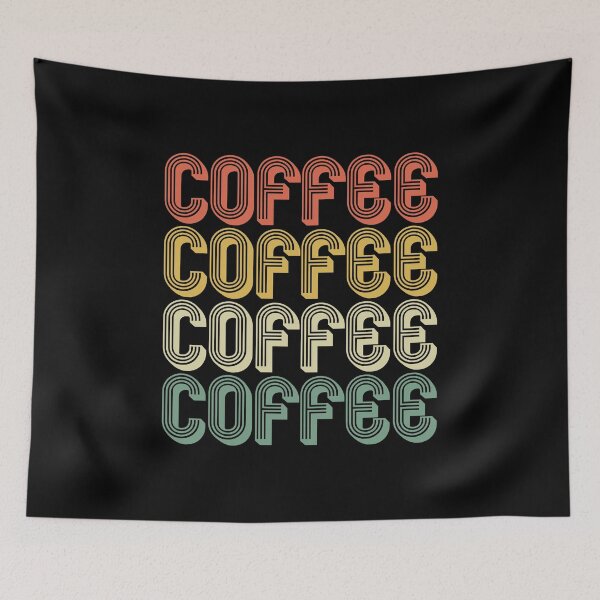 Item preview, Retro Coffee Coffee Coffee Letters Caffeine Lover Gift designed and sold by haselshirt.