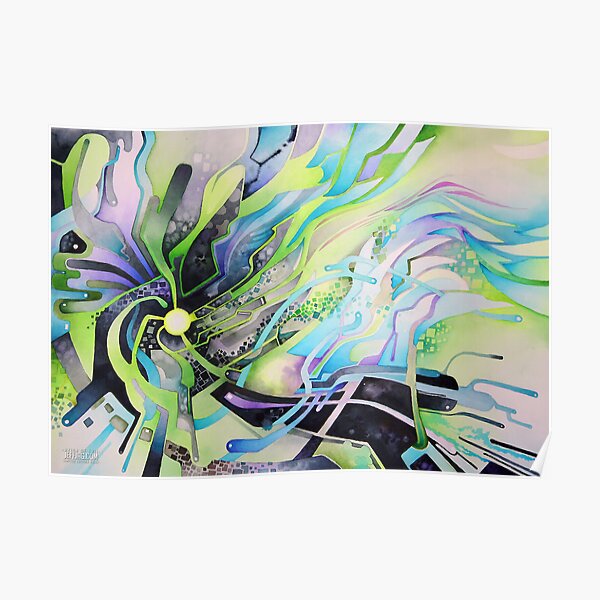 Axion of Evil - Watercolor Painting Poster