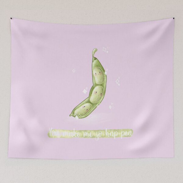 Item preview, You make me so hap-pea pun card designed and sold by AliciaBarten.