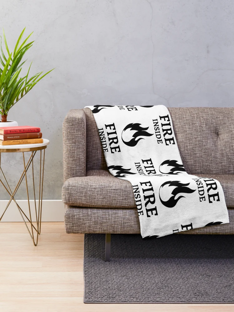 Thumbnail 2 of 6, Throw Blanket, Fire Inside designed and sold by RIVEofficial.