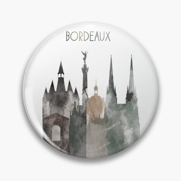 Item preview, Bordeaux, Bordeaux skyline, watercolor Bordeaux designed and sold by Rosaliartbook.