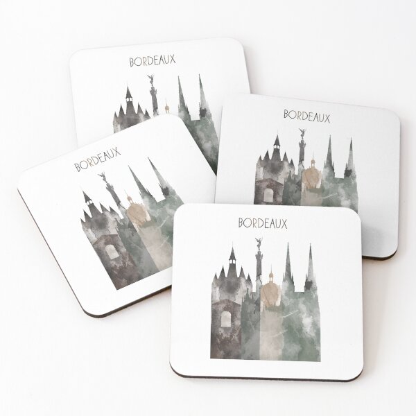 Item preview, Bordeaux, Bordeaux skyline, watercolor Bordeaux designed and sold by Rosaliartbook.