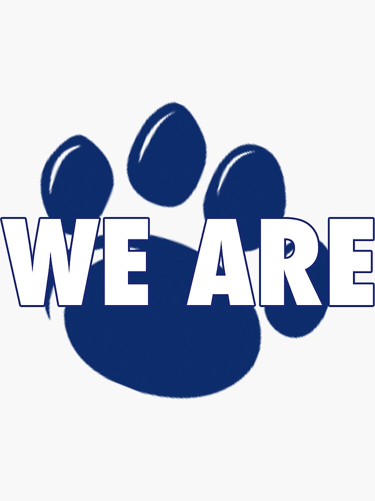 Stickers Football Stickers We Are State Football Stickers Penn State Handwritten Sticker Penn Football Sticker