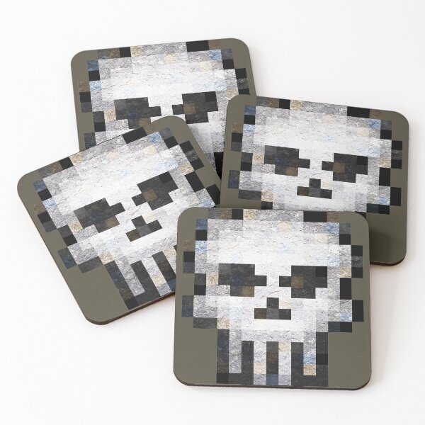 Item preview, Pixel Block Skull designed and sold by PIX-L-8.