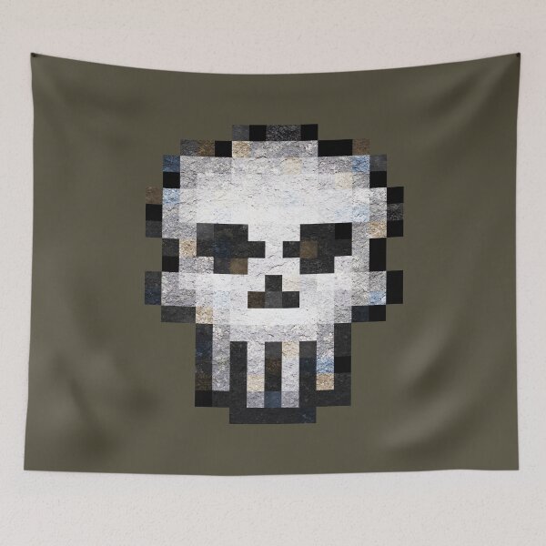 Item preview, Pixel Block Skull designed and sold by PIX-L-8.