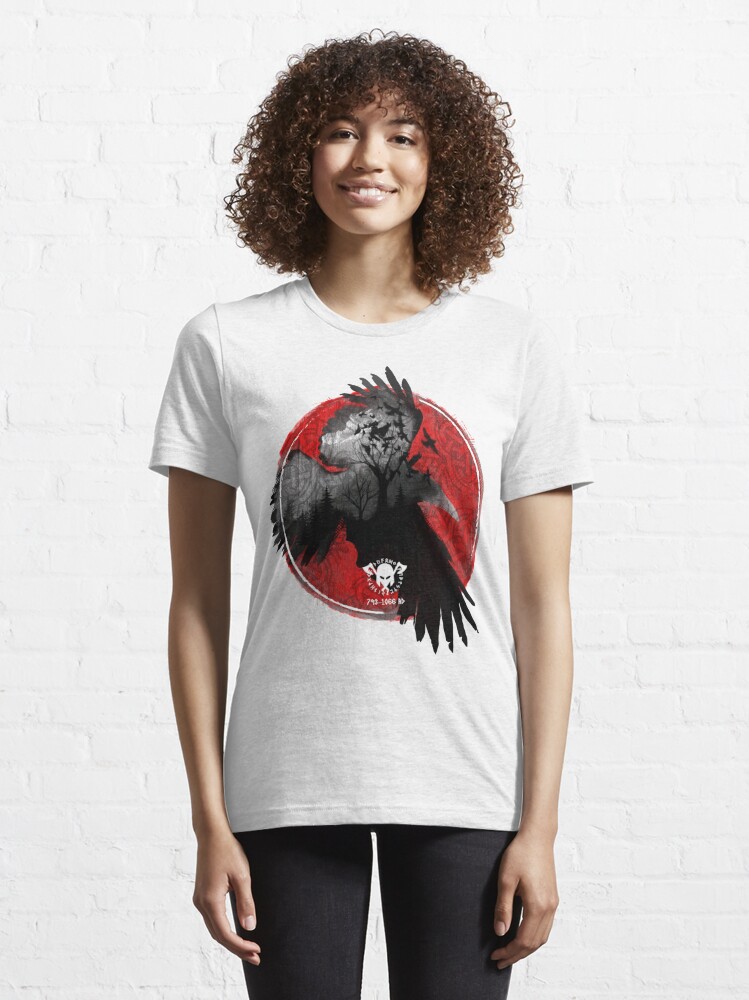 Premium Tee, Odin & Ravens, Black