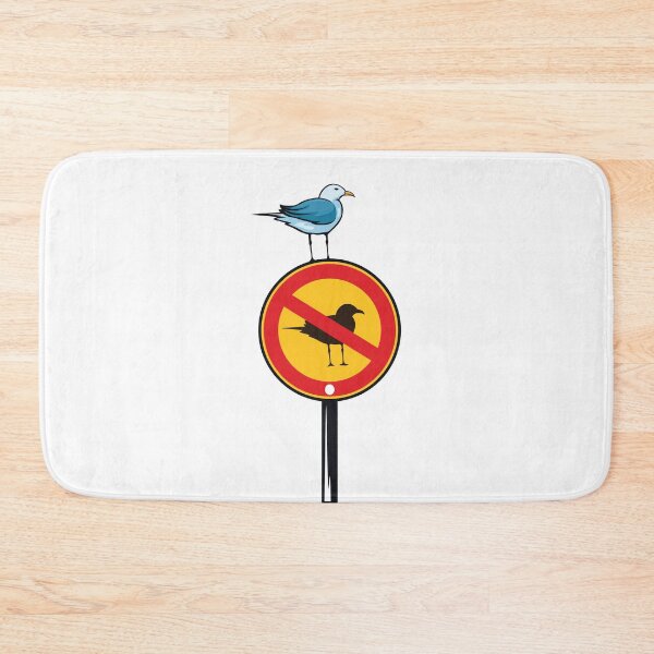 Item preview, Seagull on "forbidden" sign designed and sold by katastrophal.