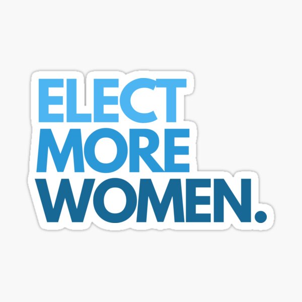 Elect More Women Sticker