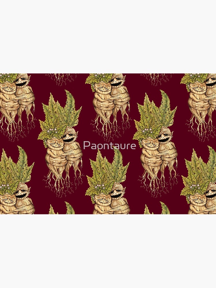 Aperçu 4 sur 4. Pochette avec l'œuvre Mandrakes - Cute couples of mandragoras - Couple de vieilles mandragores créée et vendue par Paontaure.