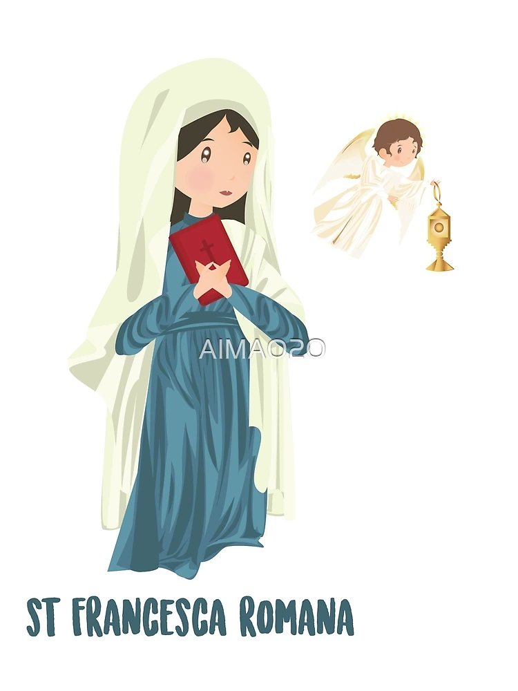 Thumbnail 3 von 3, Tuch, Saint Frances of Rome designt und verkauft von AlMAO2O.