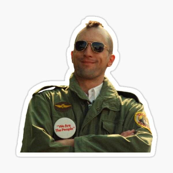 Chauffeur de taxi Travis souriant Sticker