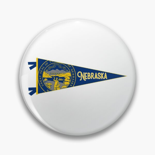 Item preview, Nebraska Flag Pennant designed and sold by Decal Mania.