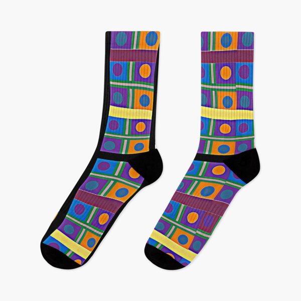 Item preview, Abstract Multicolor Pattern with Squares and Dots designed and sold by Sendreka.