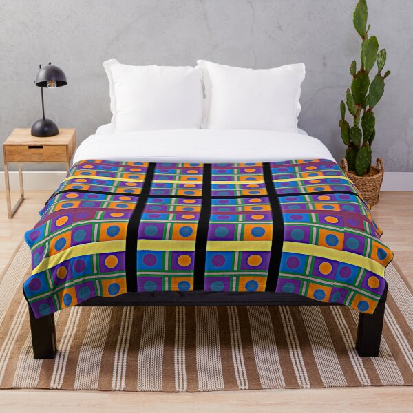 Item preview, Abstract Multicolor Pattern with Squares and Dots designed and sold by Sendreka.