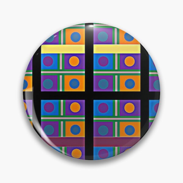 Item preview, Abstract Multicolor Pattern with Squares and Dots designed and sold by Sendreka.