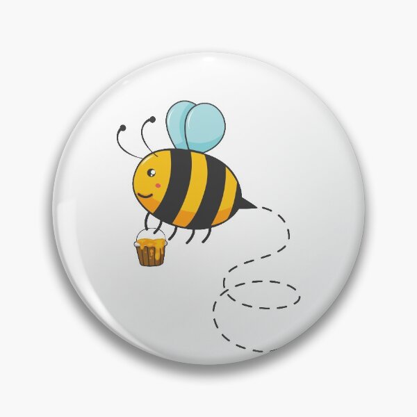 Item preview, Sweet little bee collects honey with bucket of honeybee designed and sold by katastrophal.