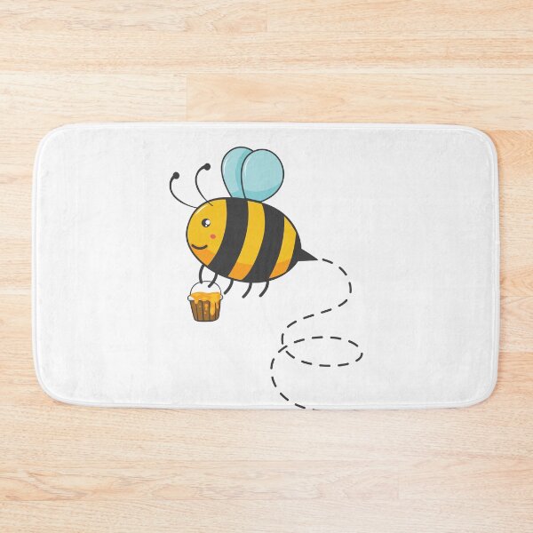 Item preview, Sweet little bee collects honey with bucket of honeybee designed and sold by katastrophal.