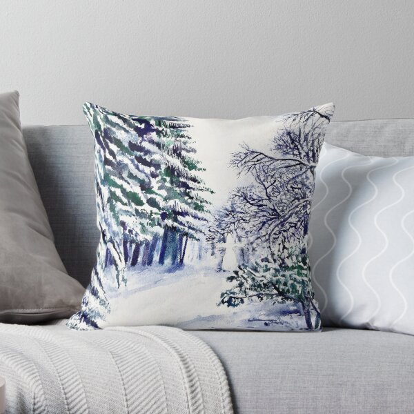 Before The Thaw Throw Pillow
