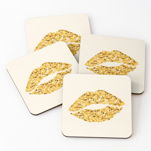 Item preview, Gold Lips Pop Art designed and sold by newburyboutique.