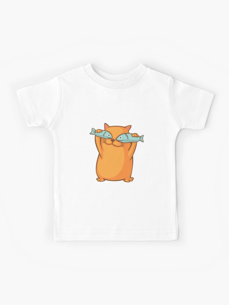 cat with fish eyes t shirt