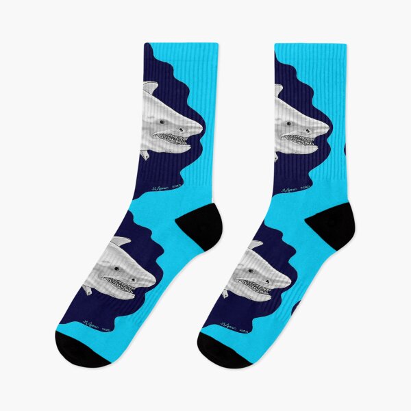 Item preview, Shark in the deep blue "On The Hunt" designed and sold by Jacklyn G.  Jones.