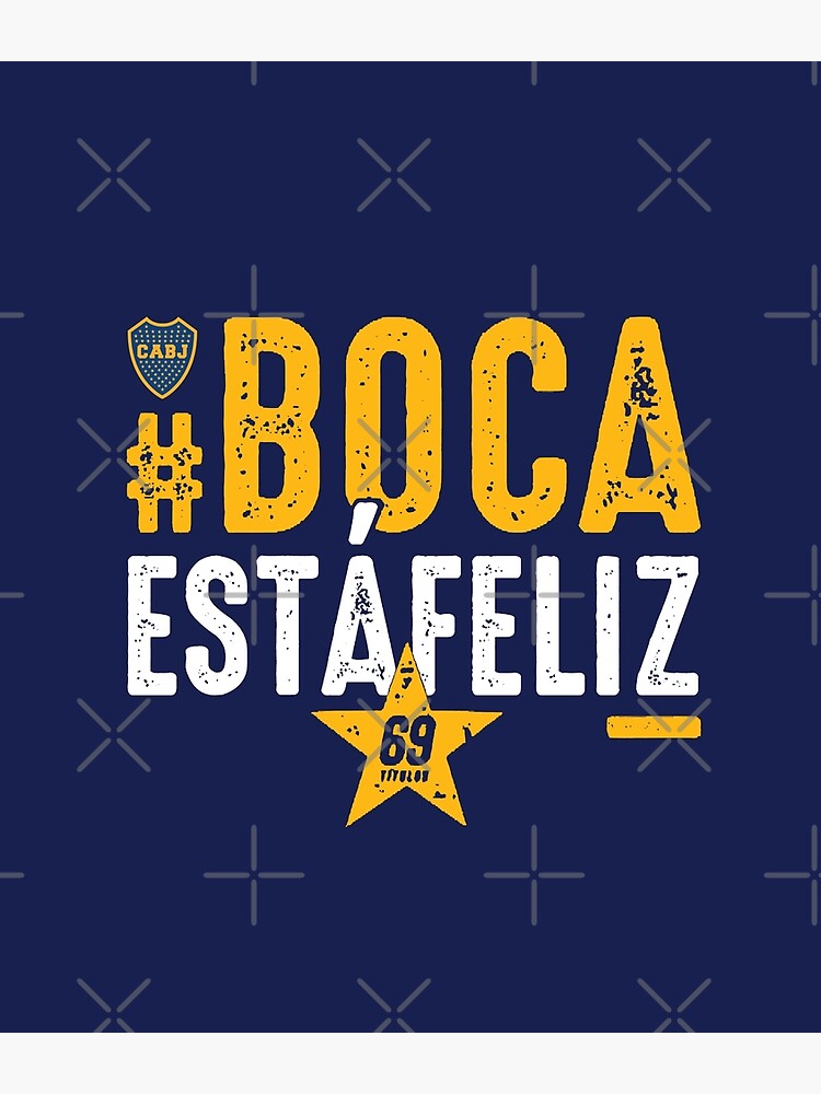 Boca Feliz Argentina Cabj Football Fans Buenos Aires Greeting Card By Tombalabomba Redbubble