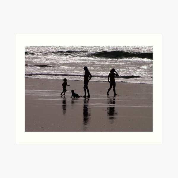At The Beach Art Print
