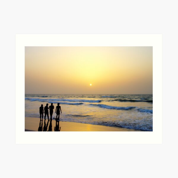 West African Sunset Art Print