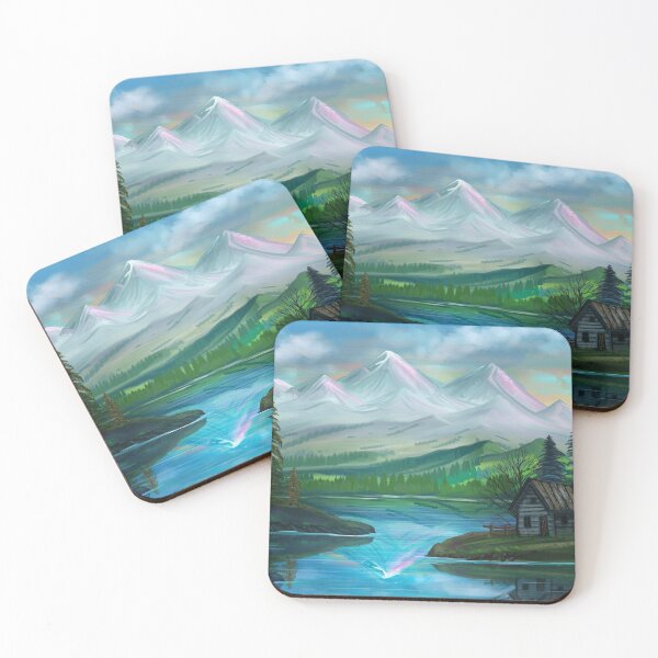 Item preview, Pastel Skies Mountain Splendor  designed and sold by sunnthreads.