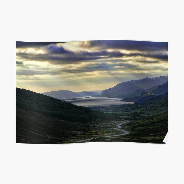 Looking West-To Loch Maree in the Highlands of Scotland(2) Poster