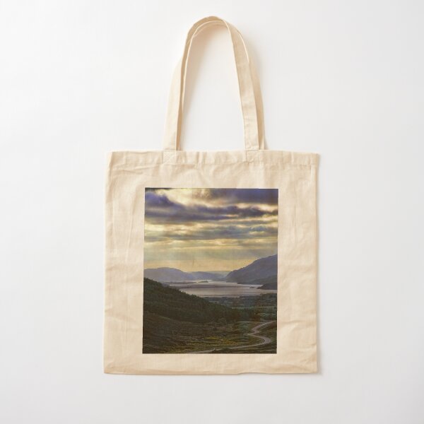 Looking West-To Loch Maree in the Highlands of Scotland(2) Cotton Tote Bag