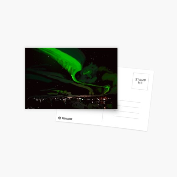 Alaska Northern Lights Postcard