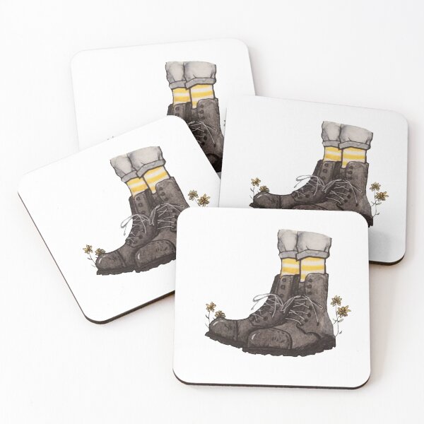 Item preview, Watercolor boots with flowers designed and sold by abipaints.