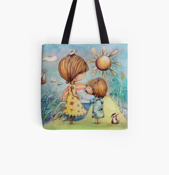 sun and sea All Over Print Tote Bag