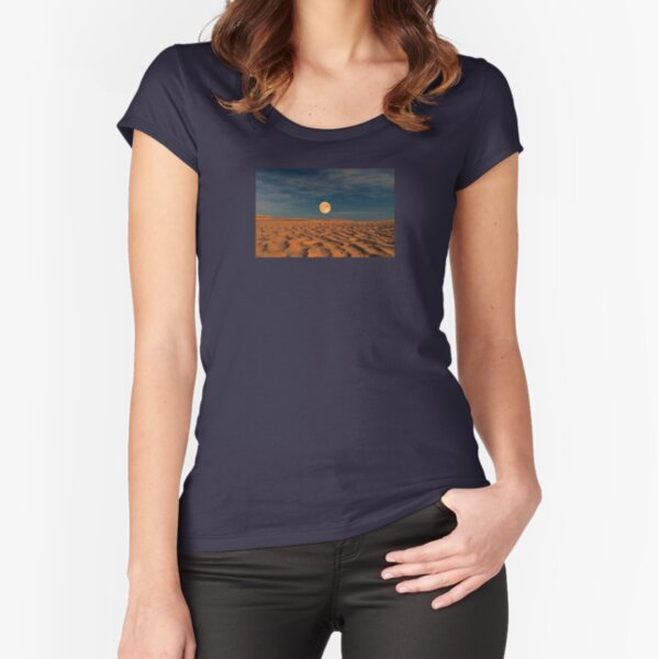 Moon across the Sands Fitted Scoop T-Shirt