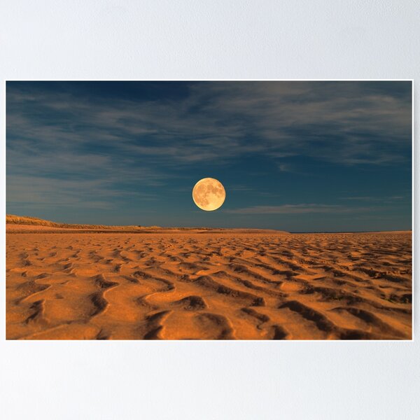 Moon across the Sands Poster